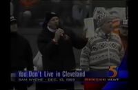 1990's early 2000's news graphic (This version comes from an archive airing of Sam Wyche's "You don't live in Cleveland" speech)