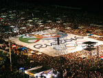 The unveiling on Copacabana Beach on New Year's Eve 2010