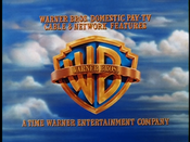 Warner Bros. Domestic Pay-TV Cable & Network Features logo used from 1994-2001. This is only shown during movies and shows produced by Warner Bros. that are aired on cable and premium cable networks.