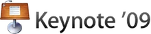 Apple Keynote (macOS) 2009 (Wordmark).png (17 KB) Variant with "Keynote '09"
