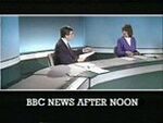 BBC-TV's BBC News After Noon Video Open From Wednesday Afternoon, April 2, 1986