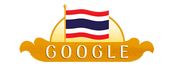 Thai National Flag Day 2017 (28th) (Thailand) - This doodle only appears while you're searching on Mobile for Google.