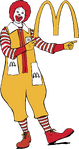 McDonald's third mascot, Ronald McDonald, as seen in post-1968 appearances