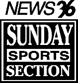 News 36 Sunday Sports Section logo (1990–1997)