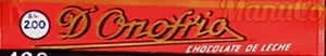 Chocolate Triángulo D'Onofrio 1952 logo