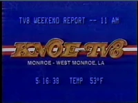 Station ID using graphics from CBS's "We've Got the Touch" campaign (1985–1986)
