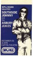 WPLJ-FM's 95.5's Salutes Southside Johnny And The Asbury Jukes At The Capitol Theater Promo For Late December 1979