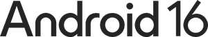 Android 16 (Wordmark)