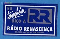 Logo with the slogan Eu também ouço a Rádio Renascença.