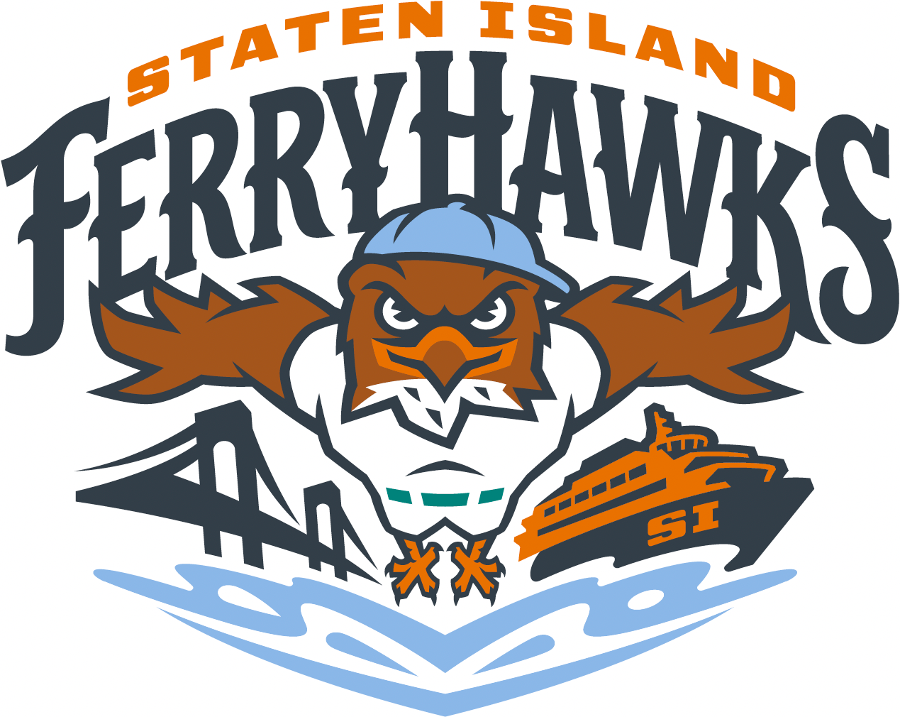 Orange Hawk Patch Hat — Staten Island FerryHawks