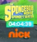 Nick on screen countdown timer bug (Spongebob movie out of water)