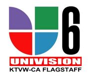 Station logo for KTVW's repeater station in Flagstaff, KTVW-CA Univision 6.