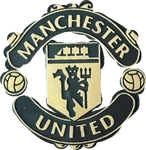 This is the Manchester United logo on the 19/20 home kit