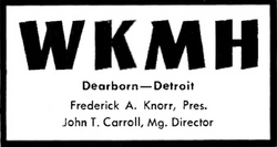 WKMH Detroit 1955