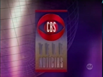 CBS Telenotícias logo, presented before Jornal do SBT logo, when the SBT had a partnership with the news channel.