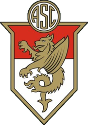 Insigne épinglette FOOTBALL AS CANNES 1950 ARGENT MASSIF ancien émail ORIGINAL