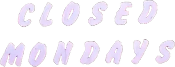 Closed Mondays Logo