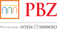 Logo showing PBZ’s ownership by Intesa Sanpaolo.