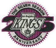 25th anniversary badge, used during the 1991-92 season.