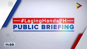 Laginga Handa Public Briefing title card (late 2020)