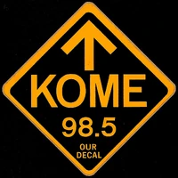 KOME 98.5 Reversed logo