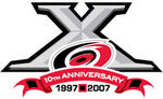 10th anniversary badge, used during the 2007-08 season