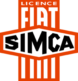 Logotipo De Simca Fiat ABARTH Cast Sign Aluminium Vintage Speed Fiat