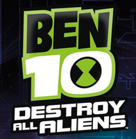 Ben 10 Destroy All Aliens with 2012 logo of Ben 10 franchise
