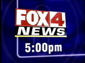 Fox 4 News 5 p.m. open (1999–2003)