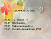 Programme schedule (1987-1992) {#4} Recorded on June 30, 1991