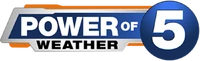 "Power of 5 Weather" logo