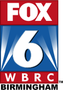 Official "FOX6" station logo with WBRC call letters