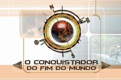 Brazilian Portuguese logo (as O Conquistador do Fim do Mundo)
