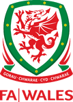 Football Association of Wales logo (introduced 2011, with wordmark)