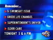 Promos for Live on Five & NewsChannel 5 at 6 (1998)