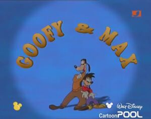 German titlecard: "Goofy und Max"