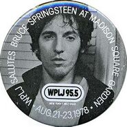 WPLJ-FM's 95.5's Salutes Bruce Springsteen, Live In Concert At Madison Square Garden Promo For August 1978