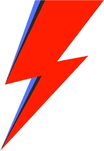 David Bowie Lightning bolt