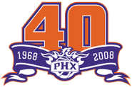 Phoenix Suns logo (40th anniversary)