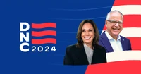 Version with Kamala Harris and Tim Walz