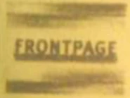 Unused title card with the text "FRONTPAGE" sans italic