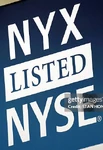 "Listed NYSE" logo shown with a particular company's ticker symbol