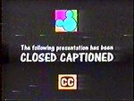 1994 Disney Channel closed captioning for the hearing-impaired bumper