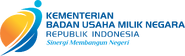 Kementerian BUMN RI logo (2015) with tagline