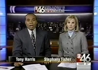Main anchors Tony Harris & Stephany Fisher (2004)
