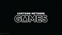 Cartoon Network Games logo still variant with Cartoon Network copyright information at the lower left side of the screen seen on The Powerpuff Girls: Defenders of Townsville.