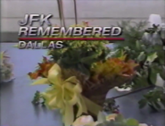 November 22, 1988 bumper (the 25th anniversary of the JFK assassination leading that night’s broadcast)