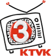 Version of above logo with static in the television.