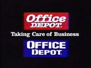 Ad endcap showing both logos (1995)