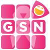 Emoji variant on GSN's website for National Breast Cancer Awareness Month.